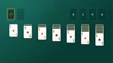 Косынка · по 1 карте